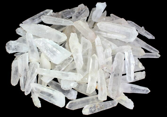 Clear Quartz Crystals (Wholesale Flat) - pounds #64729